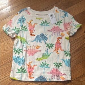 Kids Dinosaur Print T-Shirt - Multicolor